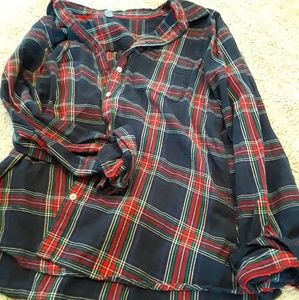 Plaid button up shirt